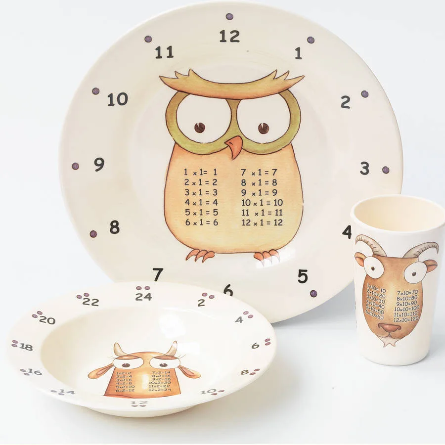 Learning dishes for kids: The Multiples multiplication plates