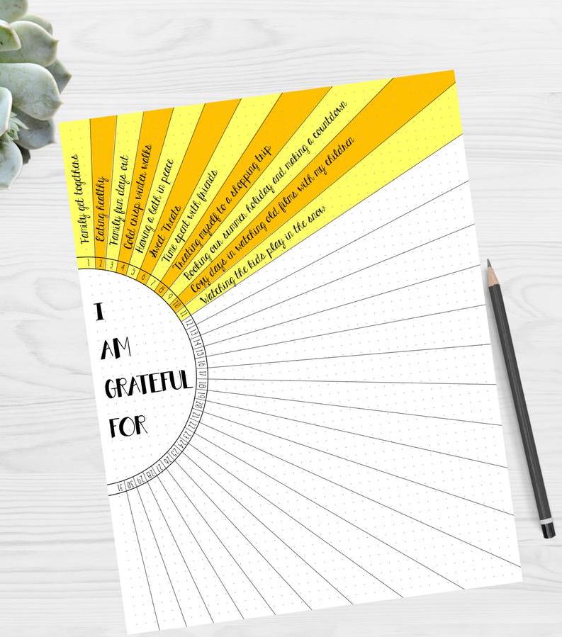 Thanksgiving gratitude activities for kids: The printable gratitude journals from Scattered Printable