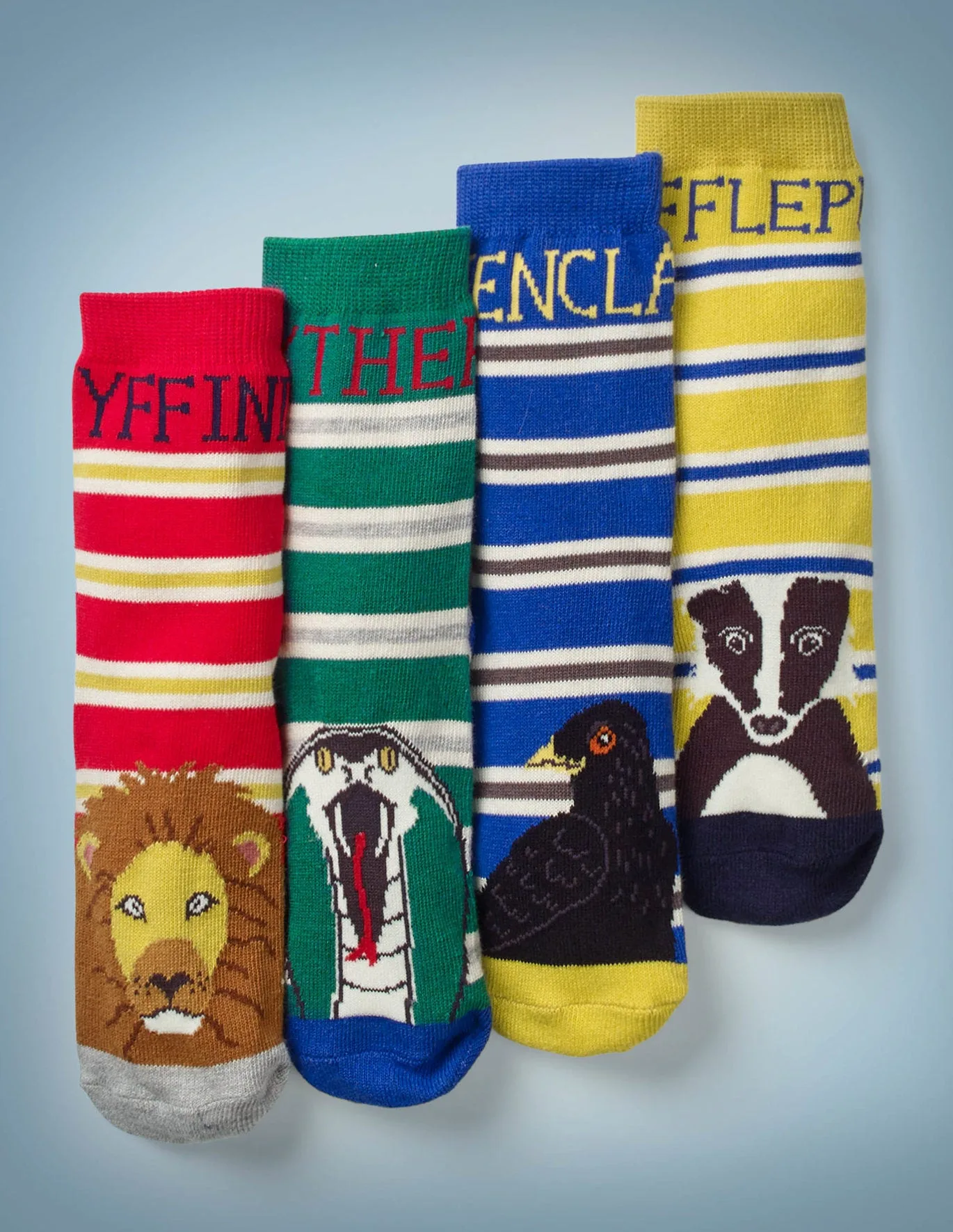 Harry Potter x Boden collection: Striped Hogwarts house socks