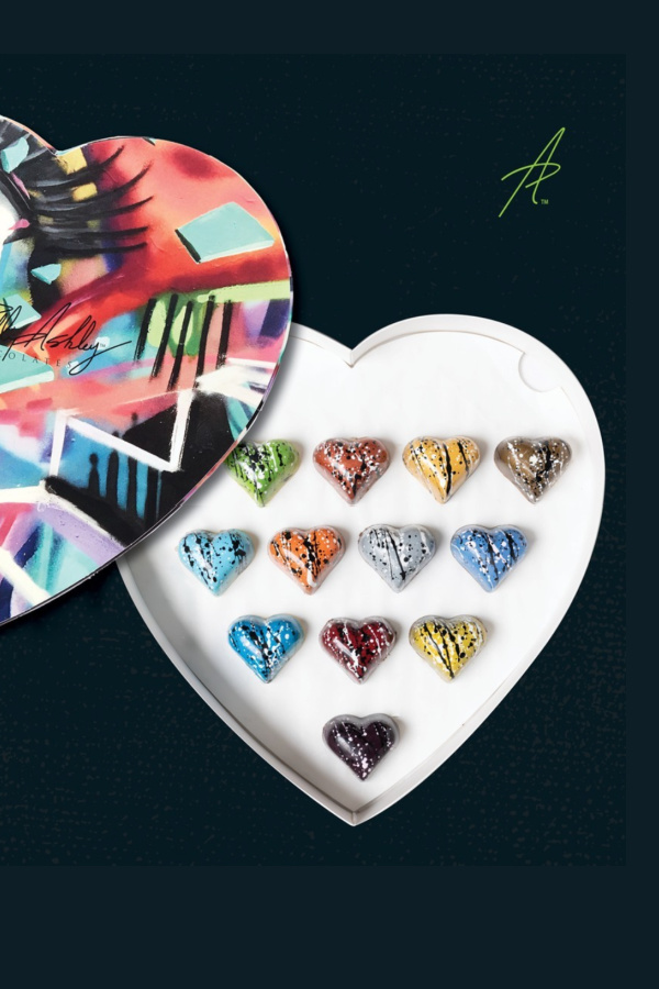 Phillip Ashley chocolates: A Black-owned chocolatier we love. Here: Love Drunk chocolates, perfect for your Valentine