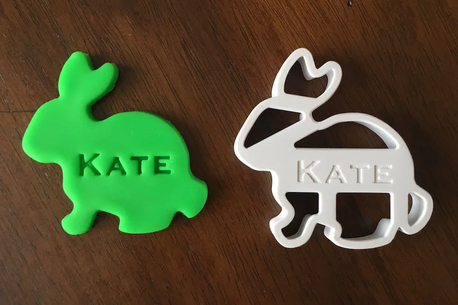 Easter basket ideas under $20: Personalized cookie cutters at Sweet Cookie Cutters