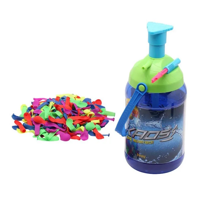 Eco-friendly biodegradable water balloons: Imperial Toy Kaos Portable Pumping Station