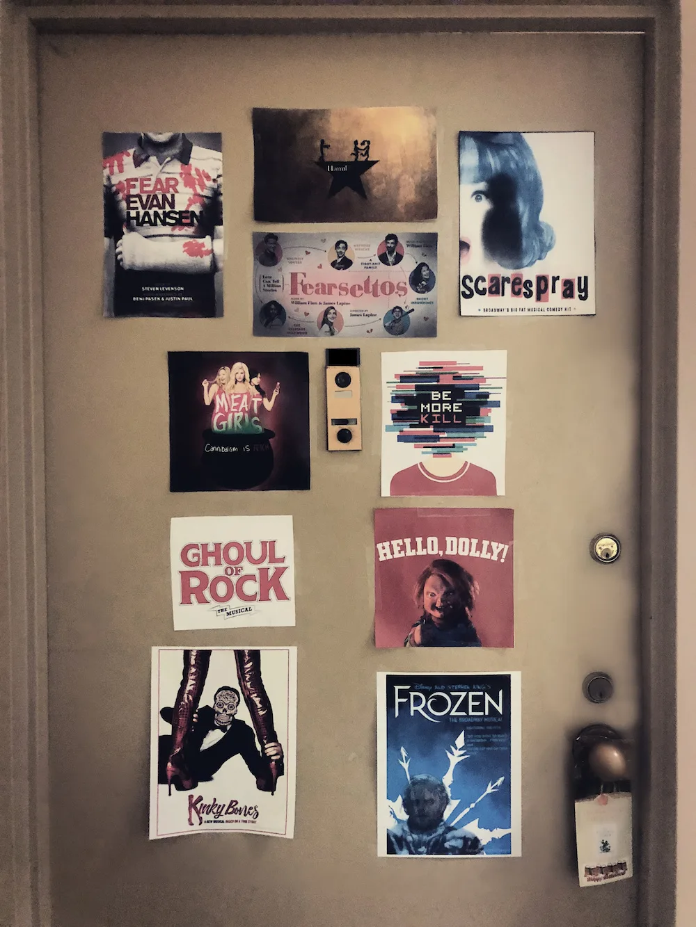 Broadway Halloween parody door © Cool Mom Picks
