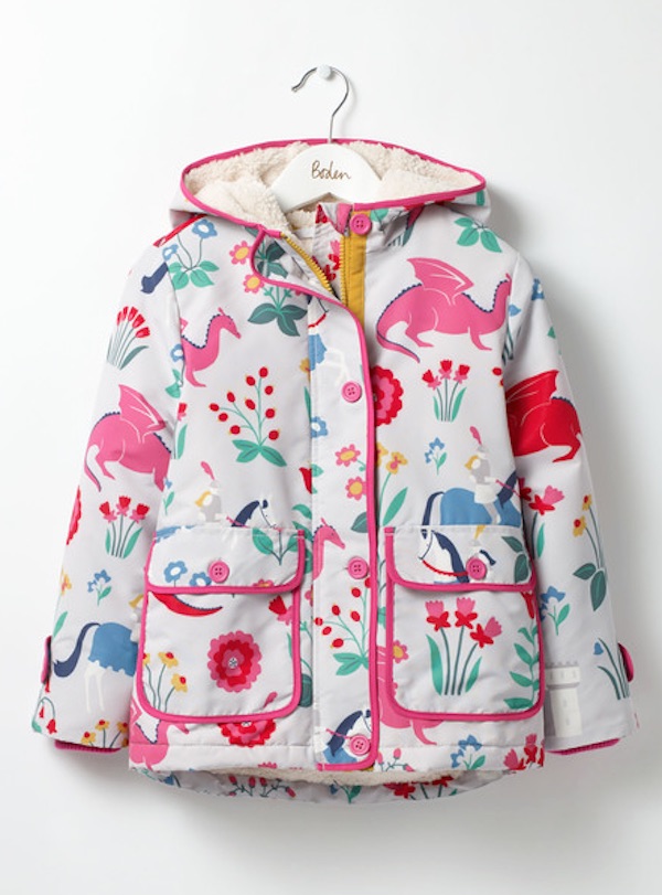 Warmest kids' winter coats: Sherpa-Lined Anorak by Boden