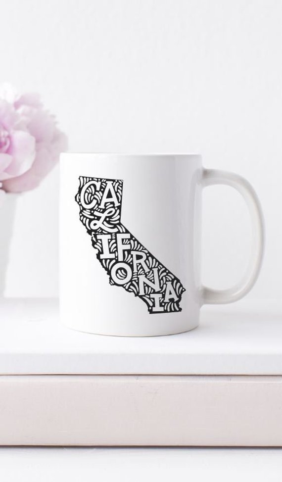 Gifts that give back to first responders of the California wildfires: California mug | Sprinkled with Pink