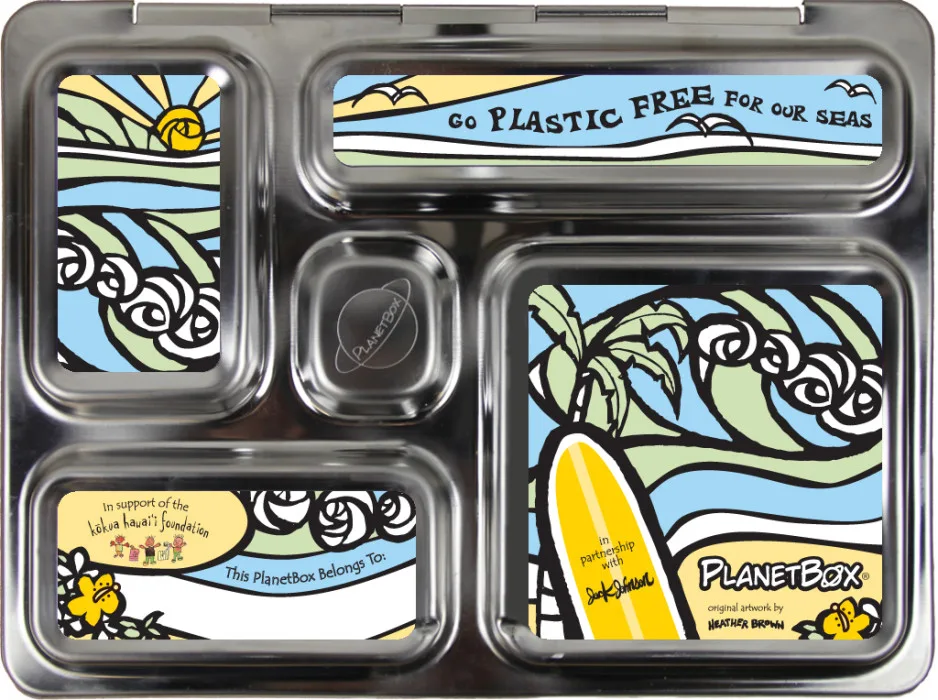 PlanetBox lunch box Jack Johnson magnets for Earth Day