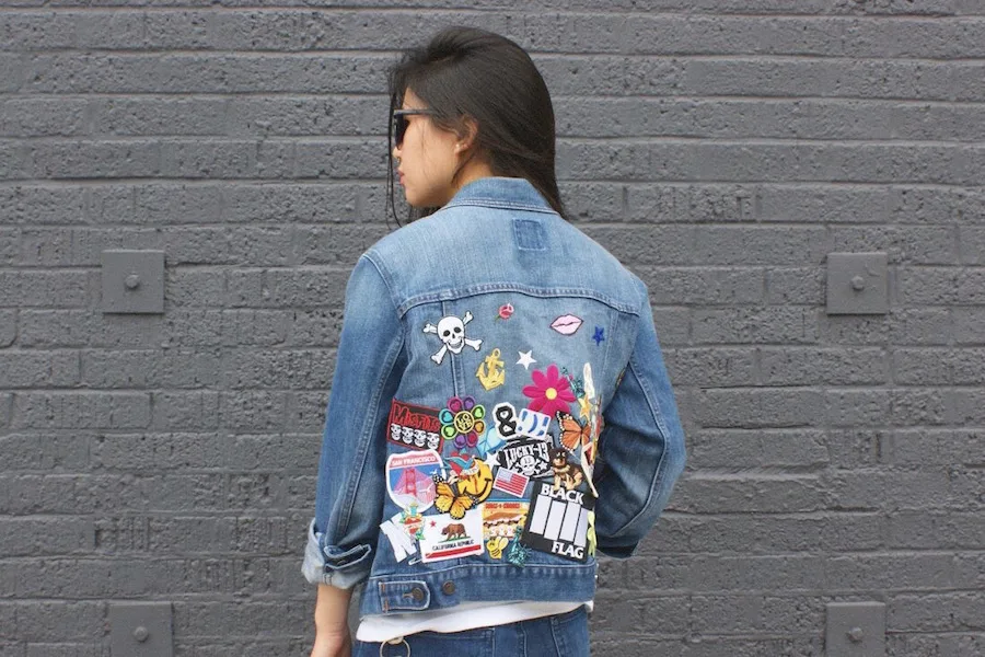 DIY customized denim jackets: Patch Denim Jacket by Wild Amor