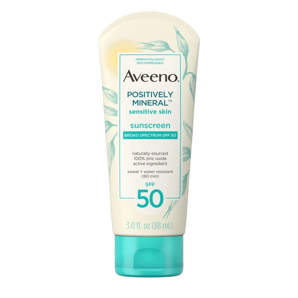 The best mineral sunscreens from saves to splurges: Aveeno Positively Mineral Sunscreen for sensitive skin is hard to beat on price and efficacy