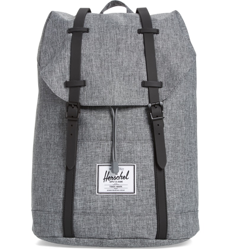 Cool backpacks for tweens and teens: Herschel backpack in heather grey