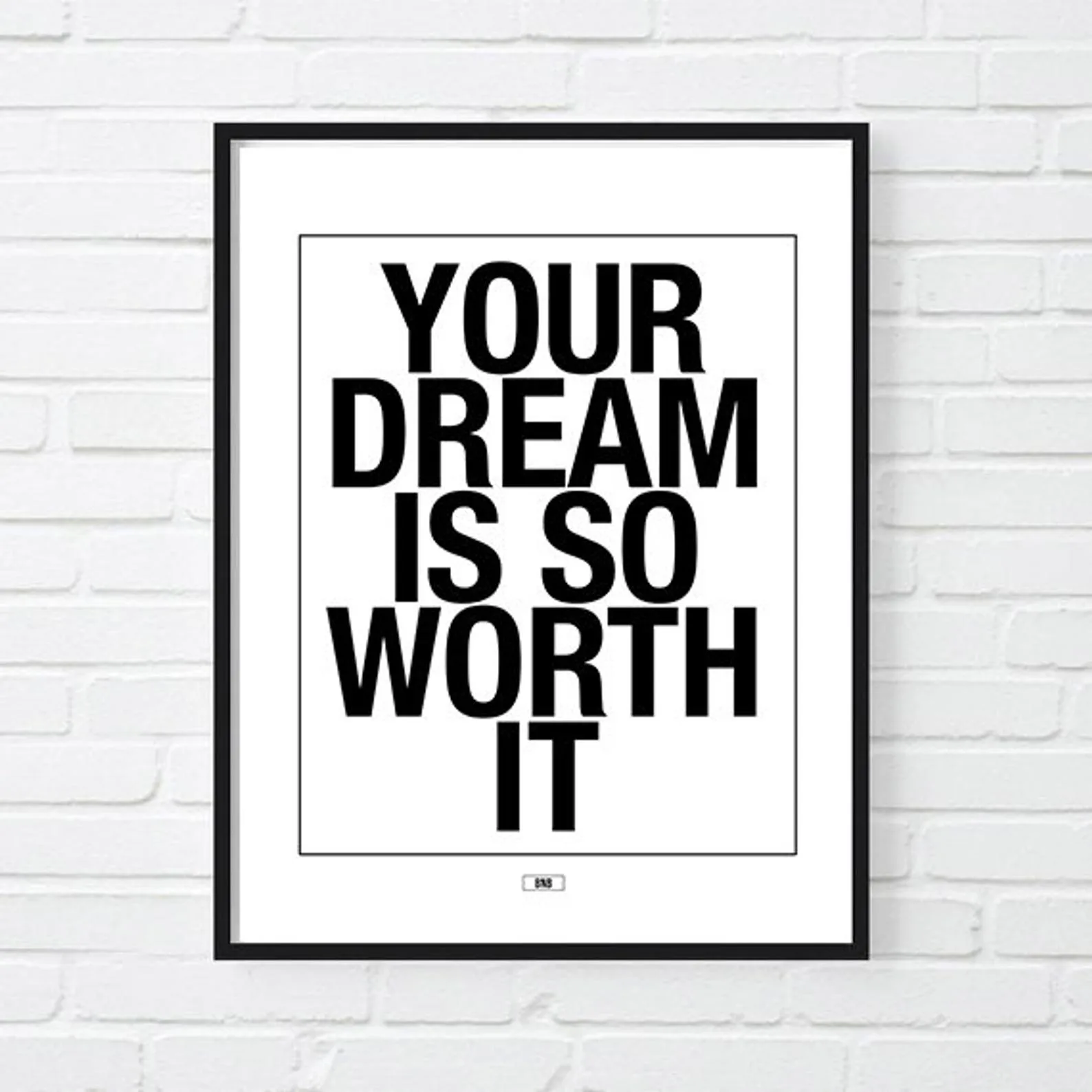 Inspirational quote art for the home office: Do what you love, love what you do