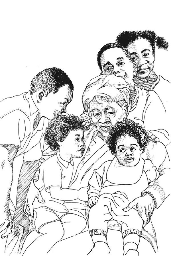 National Women's History Month coloring pages: Clara Hale | free download via Dover Publications