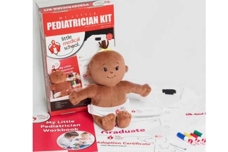 Maybe Little Medical School's "My Little Pediatrician Kit" could inspire your future doctor.