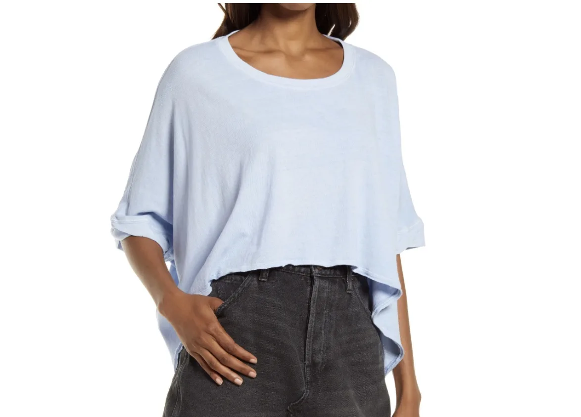 Best crop tops for summer: Open Edit boxy crop top at Nordstrom