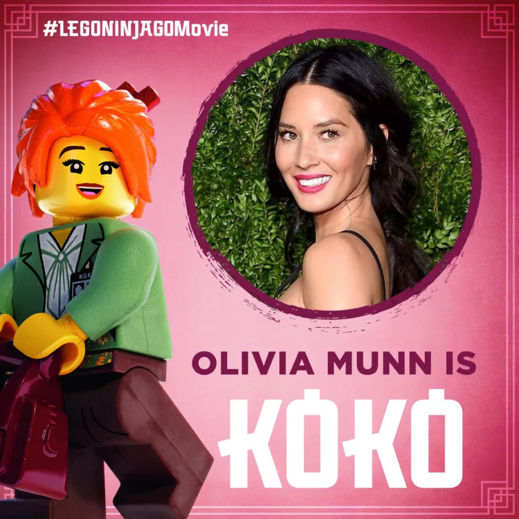 Olivia Munn as Koko in the LEGO NINJAGO Movie