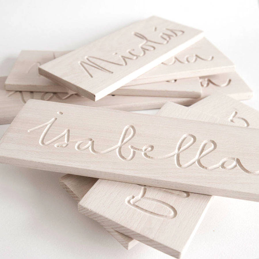 Handwriting help for kids: Handmade custom tracing board, by ALETAkids