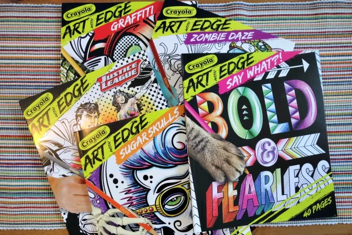 Crayola Art With Edge is a new collection of coloring books for tweens and teens.