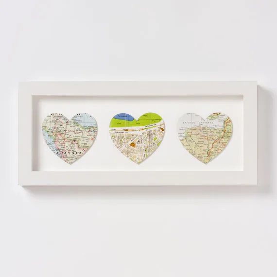 Bespoke Heart Map Artwork