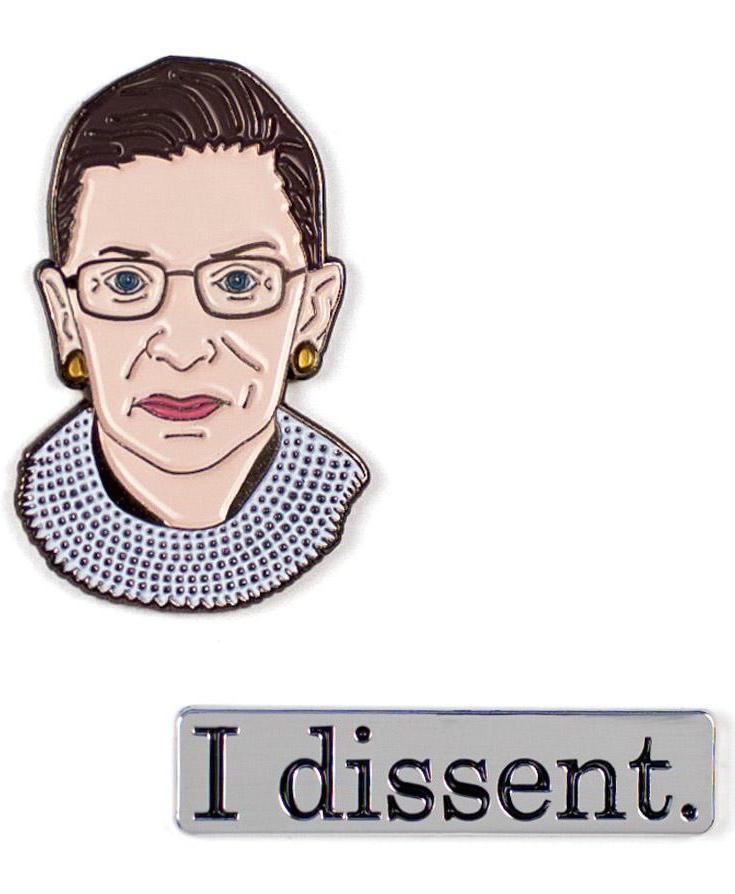 I Dissent RGB enamel pin set | Cool affordable Mother's Day gifts under $15