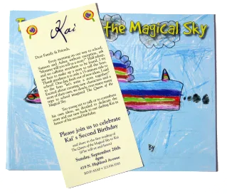 A custom storybook invitation for a fairytale of a party