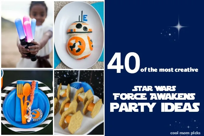 Creative Star Wars Force Awakens Birthday Party ideas: More than 40 ideas including recipes, activities, invitations + decor