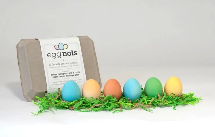 We're egg-static over these dyeable, reusable faux Easter eggs (ha)