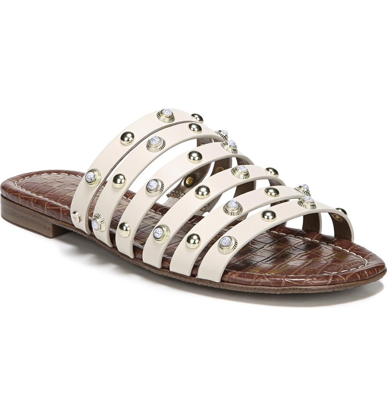 Embellished slide sandals for summer | Sam Edelman studded slides