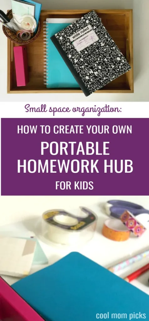 How to create a portable homework hub for kids: Small space organization tips | mompicksprod.wpengine.com