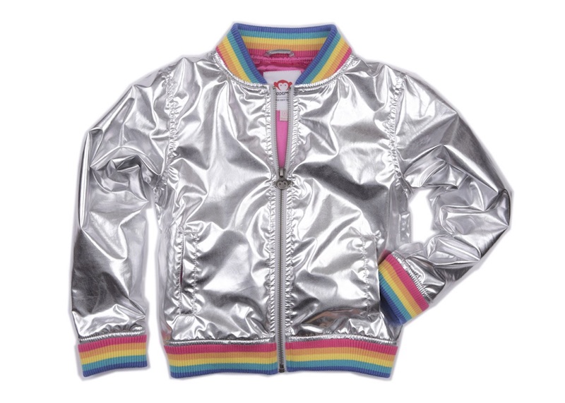 Kids' rainbow bomber jacket by Appaman