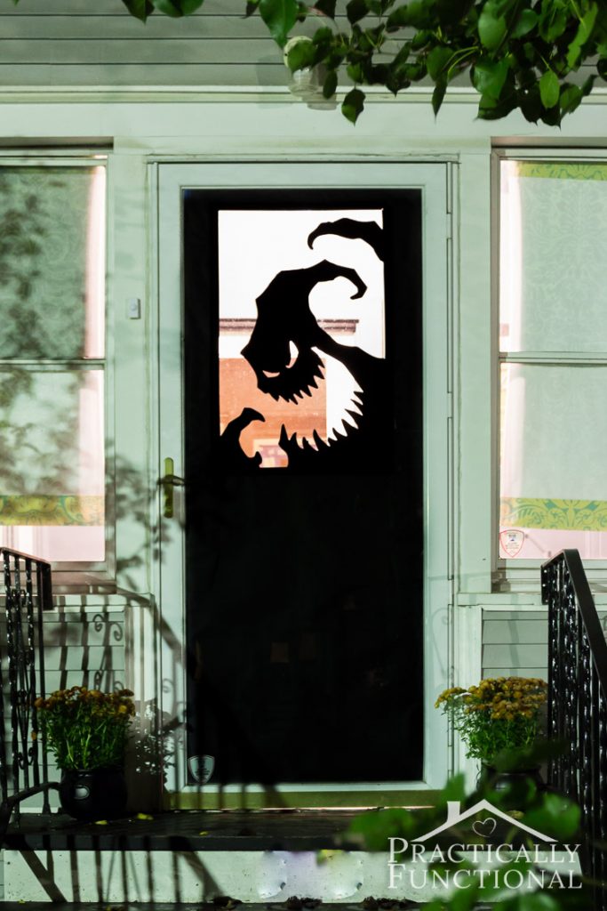 DIY Halloween door decorating ideas  | Oogie Boogie Man by Practically Functional 