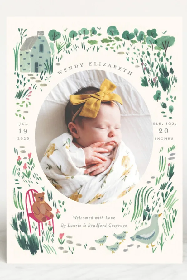 Baby Milestone Blanket: Perfect for a birth announcement and a monthly photo record of growth