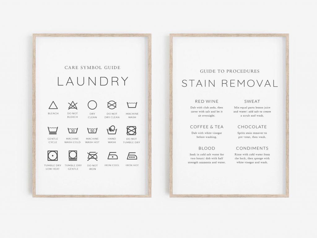 Tips for an easy, quick laundry room makeover | Double duty wall art by Wild Fig Paperie Tips for an easy, quick laundry room makeover | Double duty wall art by Wild Fig Paperie