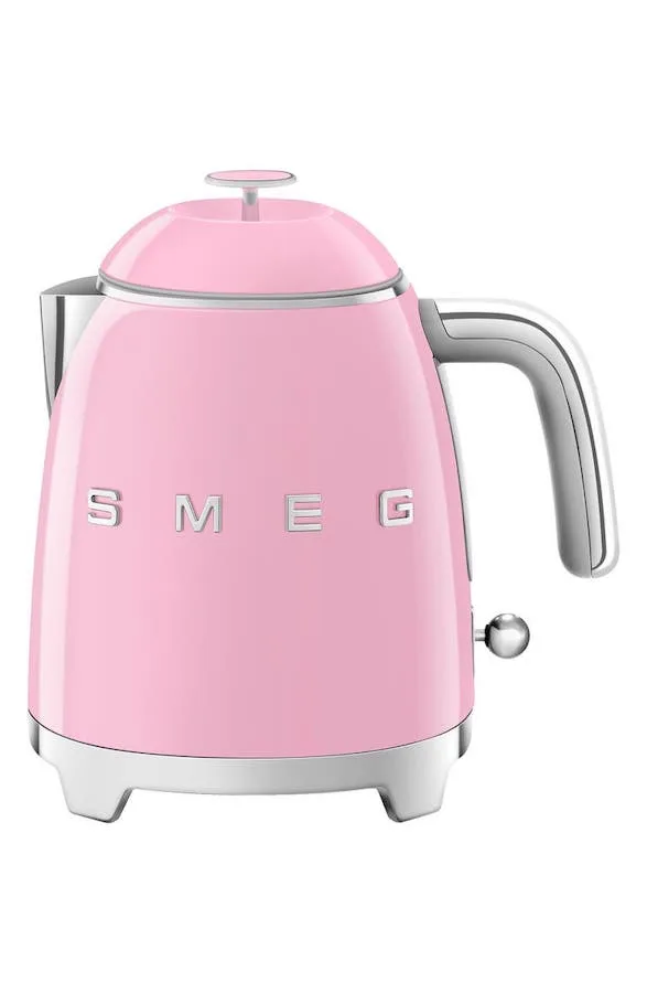 This SMEG electric kettle in pretty pink will help make hot drinks for a hygge household