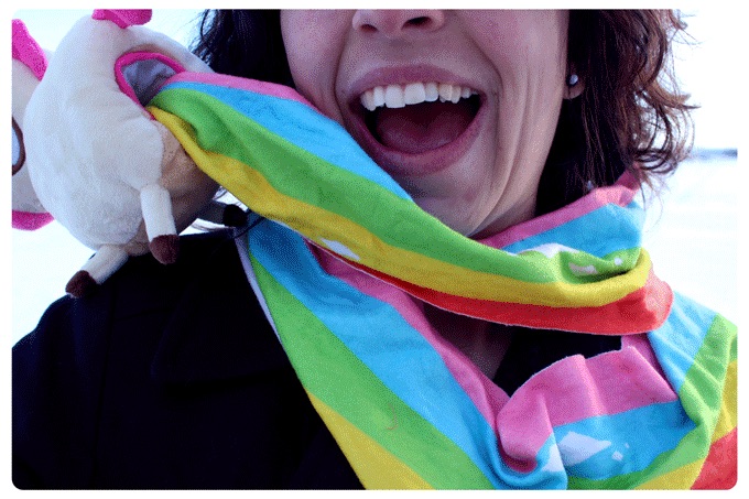 Unicorn Pooping Rainbow Stuffed Scarf at Fun to 11 : Cool Rainbow Unicorn Gifts | Cool Mom Picks Holiday Gift Guide 2016