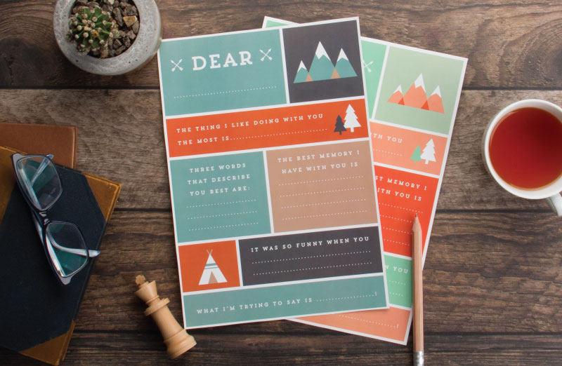 Cool DIY Father's Day gifts: Free Father's Day printable survey via Tiny Me. Beautiful design!
