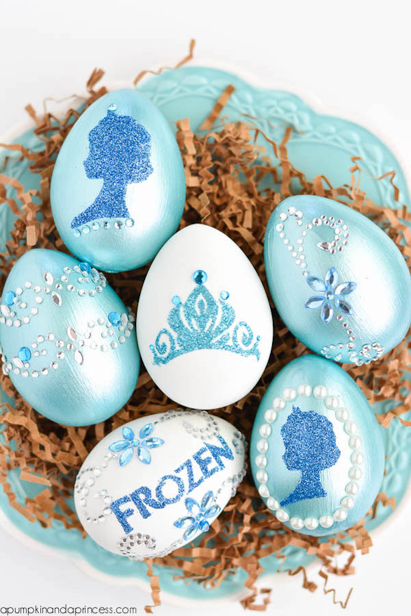 A Pumpkin and a Princess' Frozen DIY Easter eggs