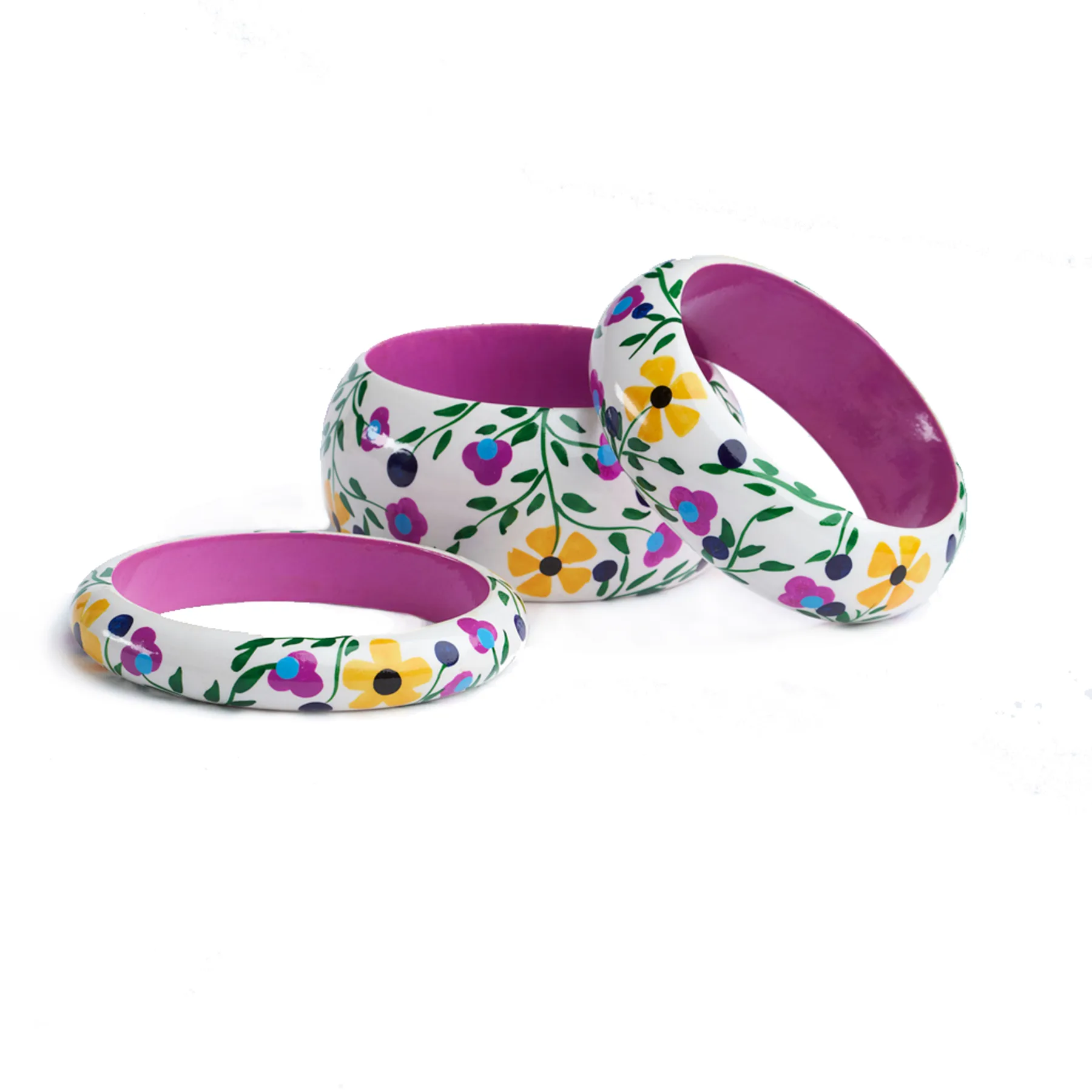 floral bangle bracelets from India