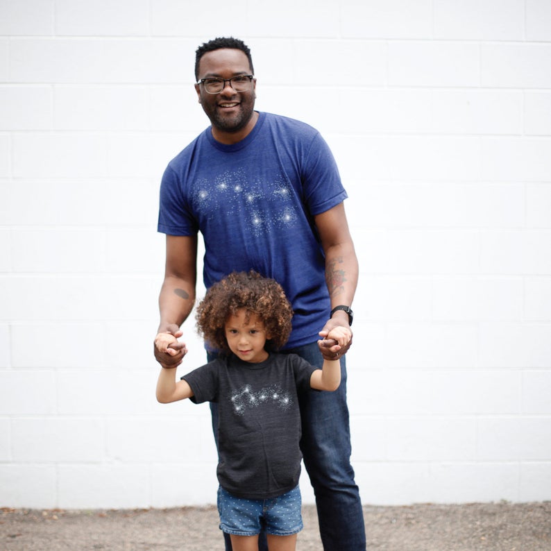 Creative Father's Day gifts: Daddy and Me big and Little Dipper t-shirt sets from Blackbird Supply