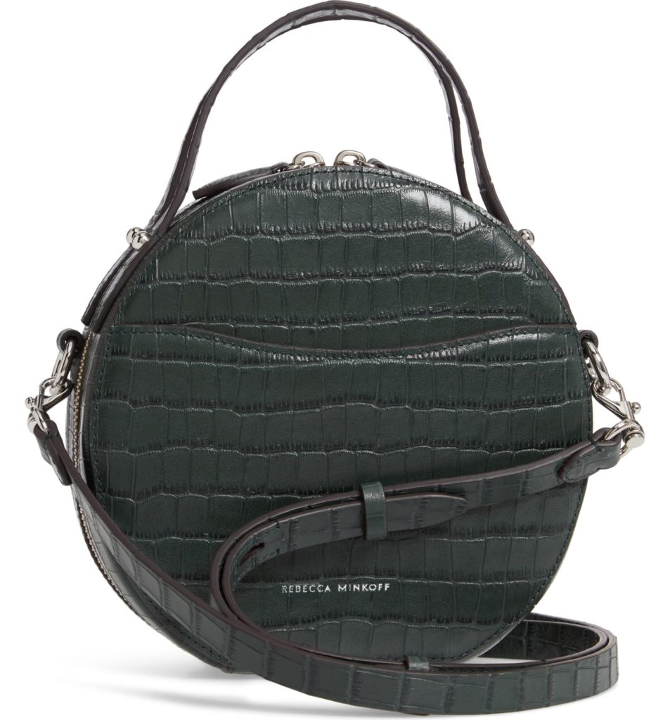 Fall fashion trends on sale: Rebecca Minkoff Jody Croc embossed circle crossbody | Nordstrom Anniversary Sale