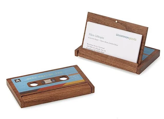 Best Father's Day jewelry and accessories: Cassette business card case at Uncommon Goods