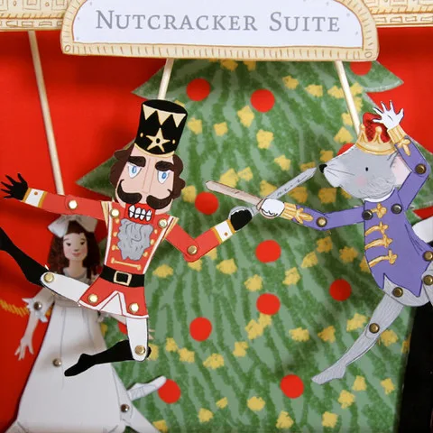 Printable Nutcracker paper dolls and theater