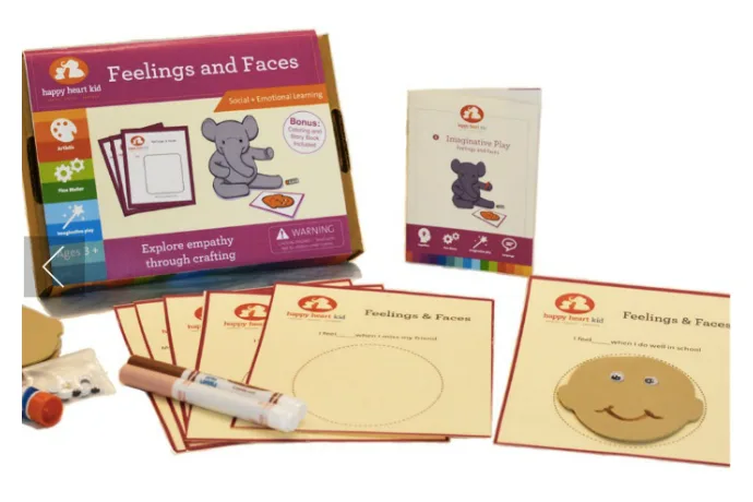 Add some emotional intelligence to craft time with these awesome kits from Happy Heart Kid.