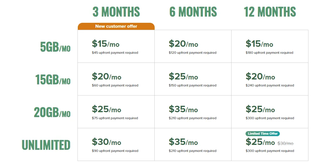 Mint Mobile Plan Options