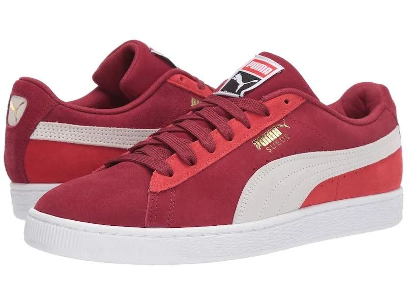 Valentine's Day gift ideas for boys: Suede Pumas in red