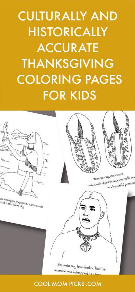 A collection of culturally and historically accurate Thanksgiving coloring pages for kids | Cool Mom Picks