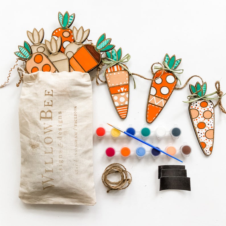 Easter gifts for kids on Etsy: Paint your own Easter kit