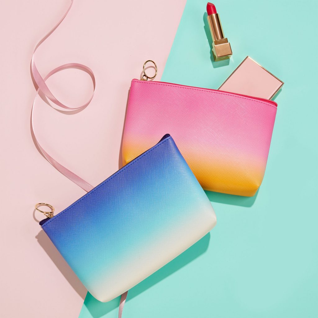 Ombre pouches: Cool Mother's Day gift ideas for stepmothers and mothers-in-law