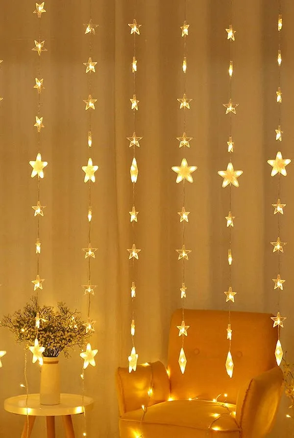Create a hygge home with Areskey star string lights