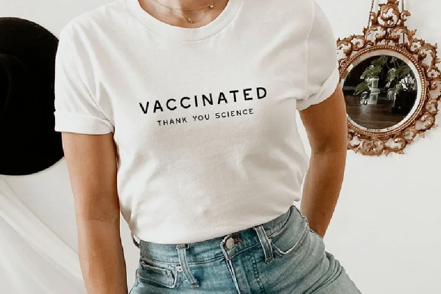 Vaccinated: Thank you science t-shirt or sweatshirt