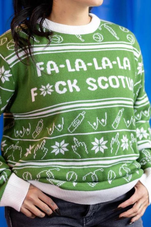 Gen Z will love these edgy political holiday sweaters from The Outrage.