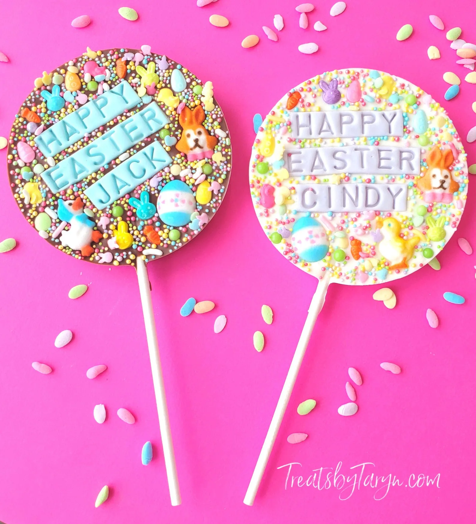 Easter gifts for kids on Etsy: personalized Easter chocolate bars